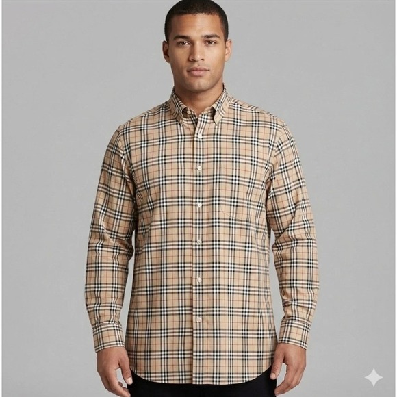 Burberry Other - Burberry London Nova Check Button Down Dark equestrian moody